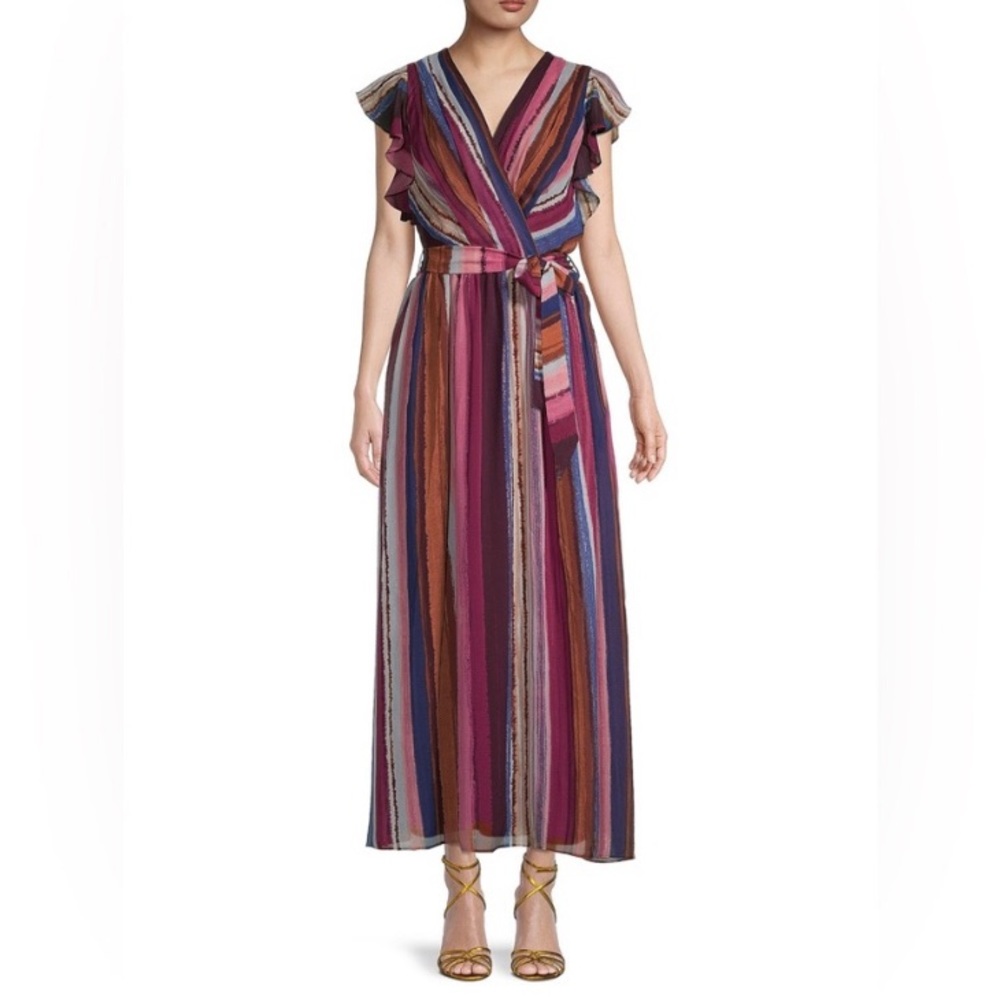 Donna Ricco Maxi Stripe Dress Sz6